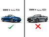 BMW 4 Series F33 Wind Deflector 2014-2020 Mesh Black (not G32)