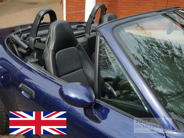 BMW Z3 Wind Deflector to fit Standard Roll Bars Clear Perspex