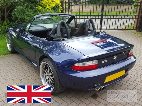 BMW Z3 Wind Deflector to fit Standard Roll Bars - Tinted Perspex