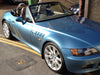 bmw z3 wind deflector to fit dual chrome roll bars clear
